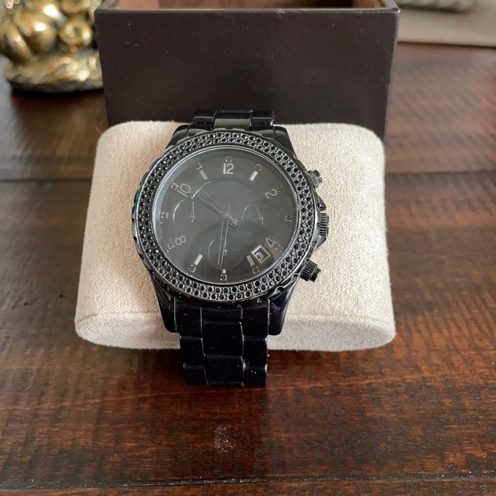 Michael Kors black ceramic watch